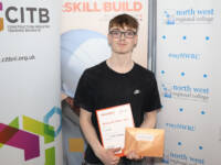 Skill Build 2023 Matthew Connolly 3rd place Plastering