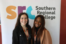 Kirsty Browne L and Catia Da Costa Winners of PBL Category Social Impact 2