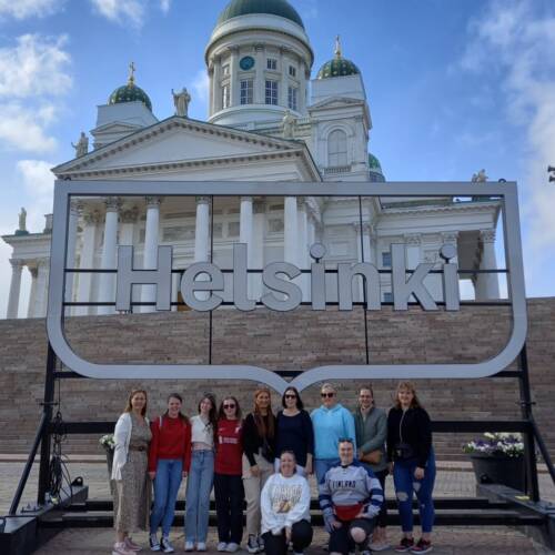 Childcare students visit Finland RISE project