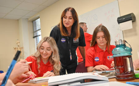 Linzi Mc Ilroy Senior Nurse RCN with cadets
