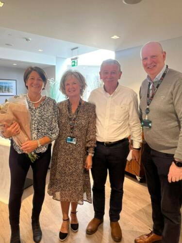 Jane Kilpatrick, Grace Saunders, Keith Kilpatrick and Brian Doran pictured at the recent retirement lunch for Keith