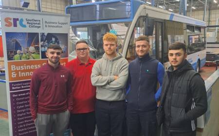 Group of SRC apprenticeship students at Translink