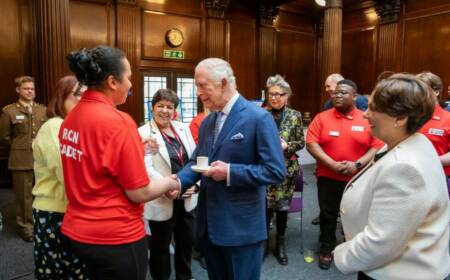 RCN Nursing Cadet With His Majesty