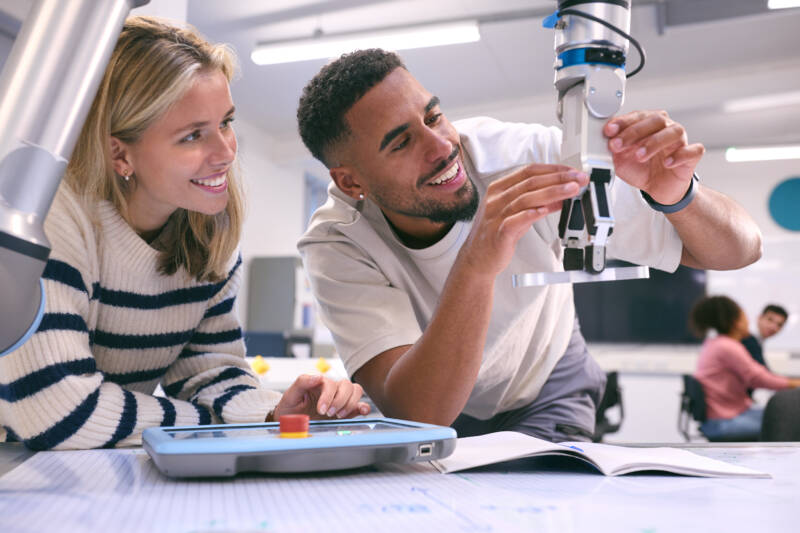 Students collaborating with robotics technology in 2026 09 22 18 09 48 utc