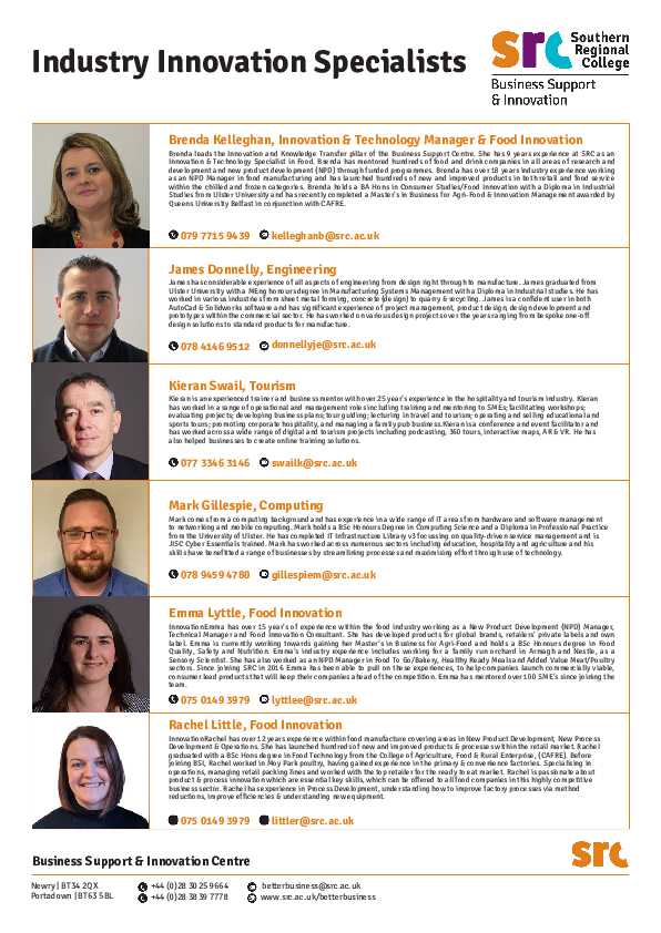 Industry Innovation Specialists