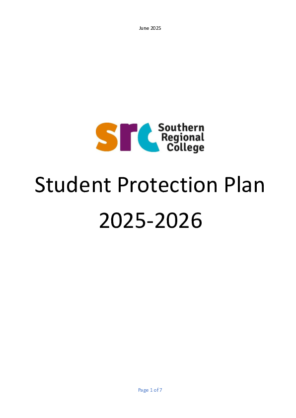 SRC OU Student Protection Plan